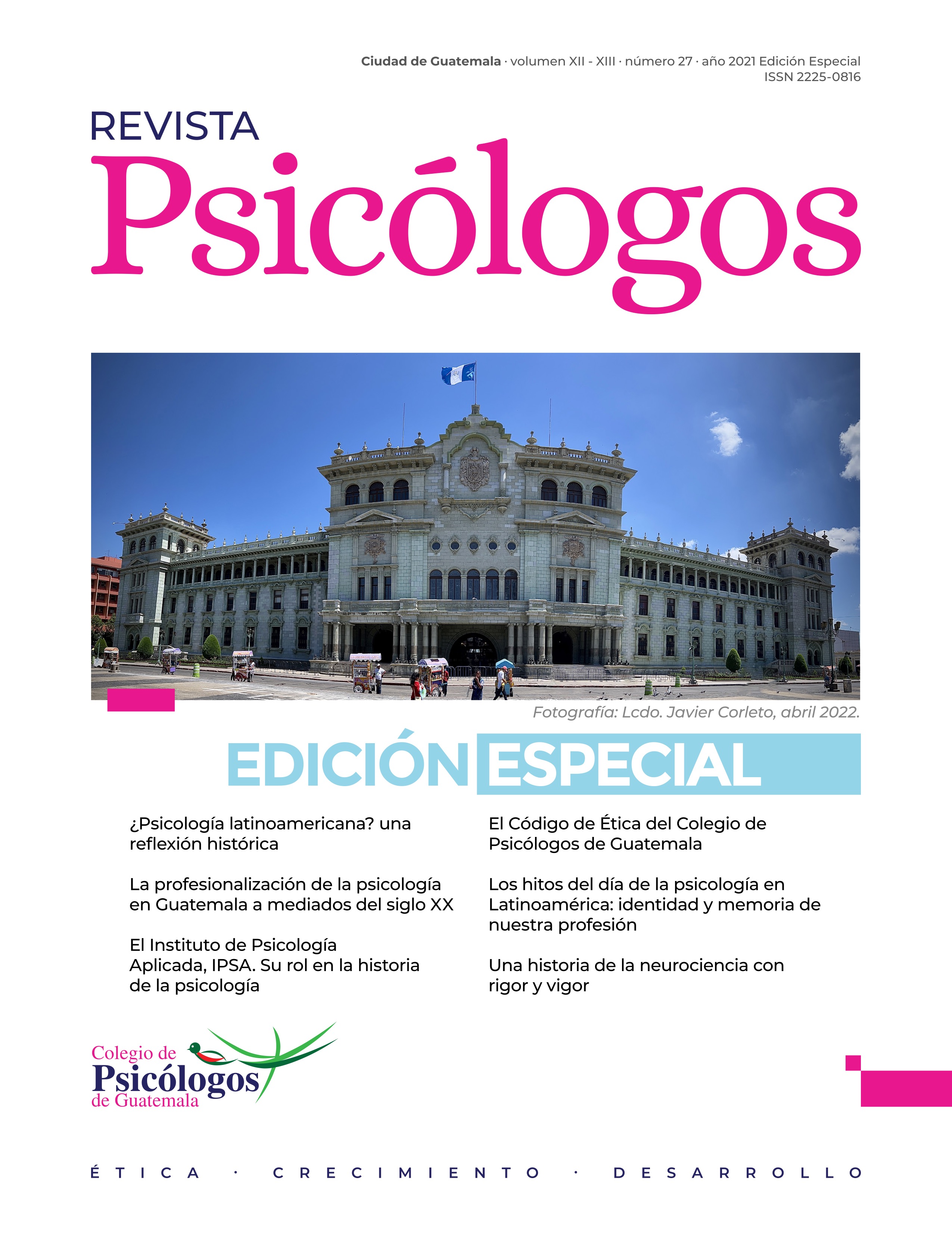					Ver Vol. 12 Núm. 27 (2021): Revista Psicólogos No. 27
				