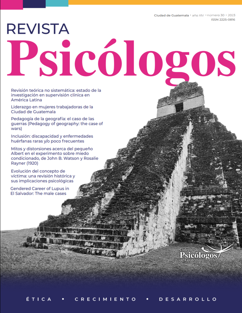					Ver Vol. 14 Núm. 30 (2023): Revista Psicologos No. 30
				