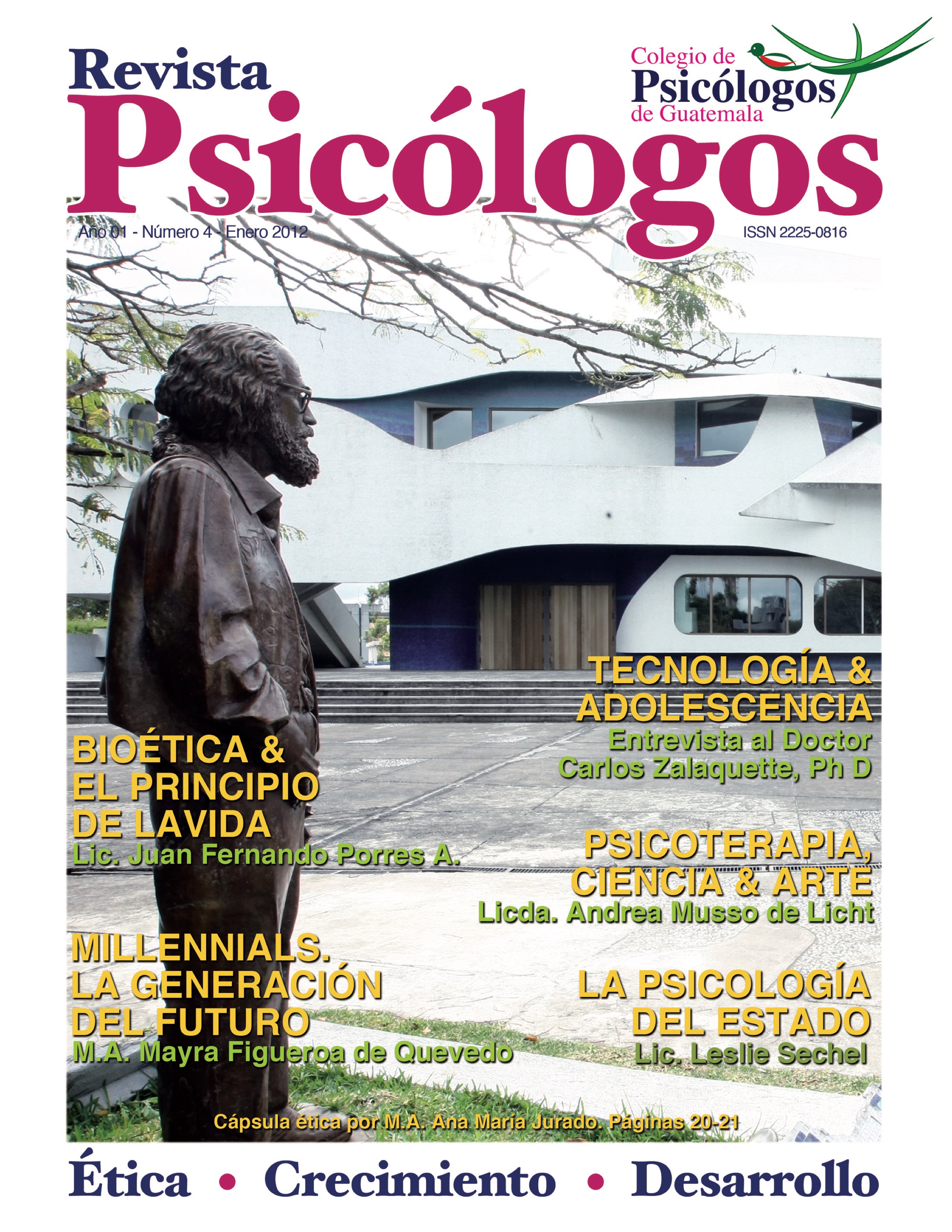 					Ver Vol. 2 Núm. 4 (2012): Revista Psicólogos No. 4
				